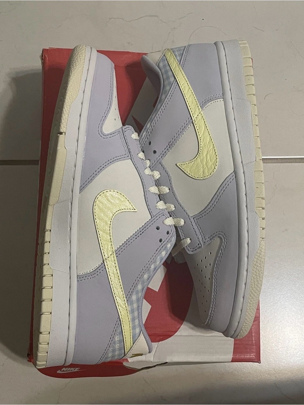 Nike Dunk Low SE GS Easter Egg Purple Yellow 2023 FJ4641-536 GS Size 7Y